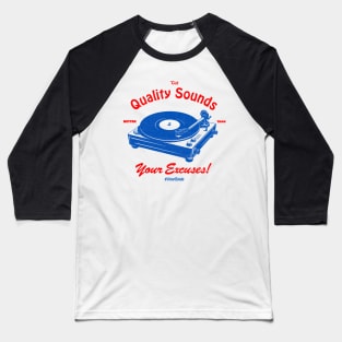 Turntable Vinyl Audio Baseball T-Shirt